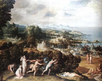 Niccolo Dell Abbate : Orpheus and Eurydice